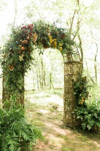Grapevine Arch with floral by Renee Boroughs Designs - Photo by Ginia Worrell Photography